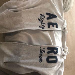 X-S Aeropostale’s full zip up sweatshirt.